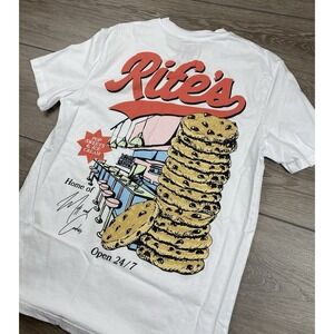 Matt Rife Men's Open 24/7 Tour Diner Theme T Shirt White Size Medium